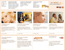Tablet Screenshot of clinique-auriculaire.com